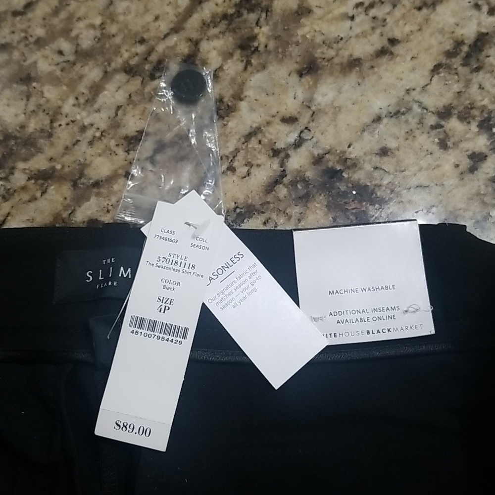 Black Slacks WHBM 4P - Picture 6 of 8
